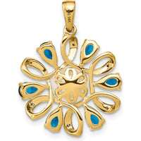 14K Yellow Gold Pendant with 6-7mm Freshwater Cultured Pearl, London Blue Topaz, and Diamond Accents - 1.52 Carat Total Gem Weight by Monteluci Fine Jewelry