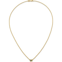 14K Yellow Gold Personalized Birthstone Necklace Pendant for Mother - Custom Gemstone Mounting by Oro Pregiato