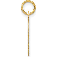 14K Yellow Gold Personalized Boy Head Charm with Polished and Laser Etched Detailing by Oro Pregiato