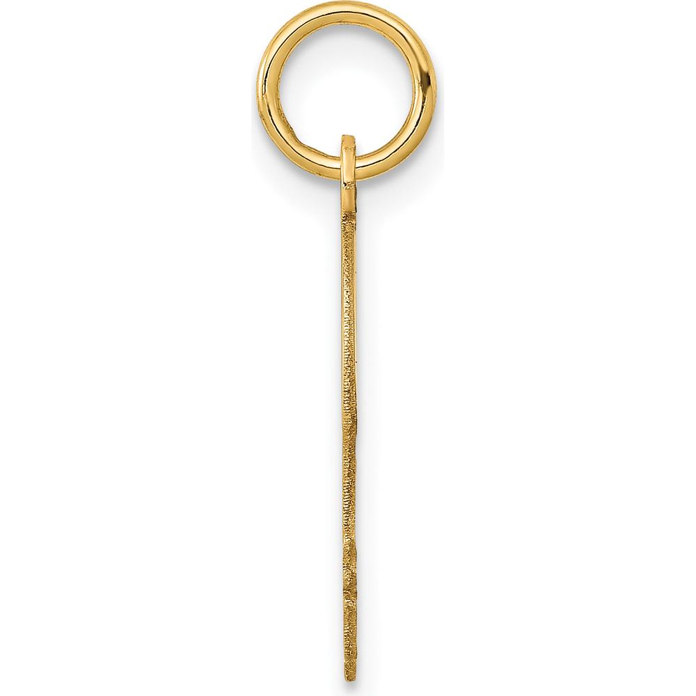 14K Yellow Gold Personalized Boy Head Charm with Polished and Laser Etched Detailing by Oro Pregiato