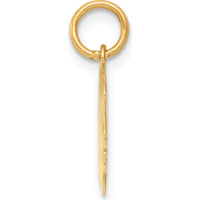 14K Yellow Gold Personalized Engravable Girl Head Charm - 18mm Length by Oro Pregiato