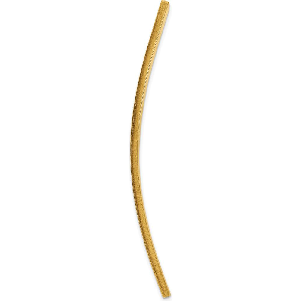 14K Yellow Gold Personalized ID Plate Pendant - Engravable Charm by Oro Pregiato