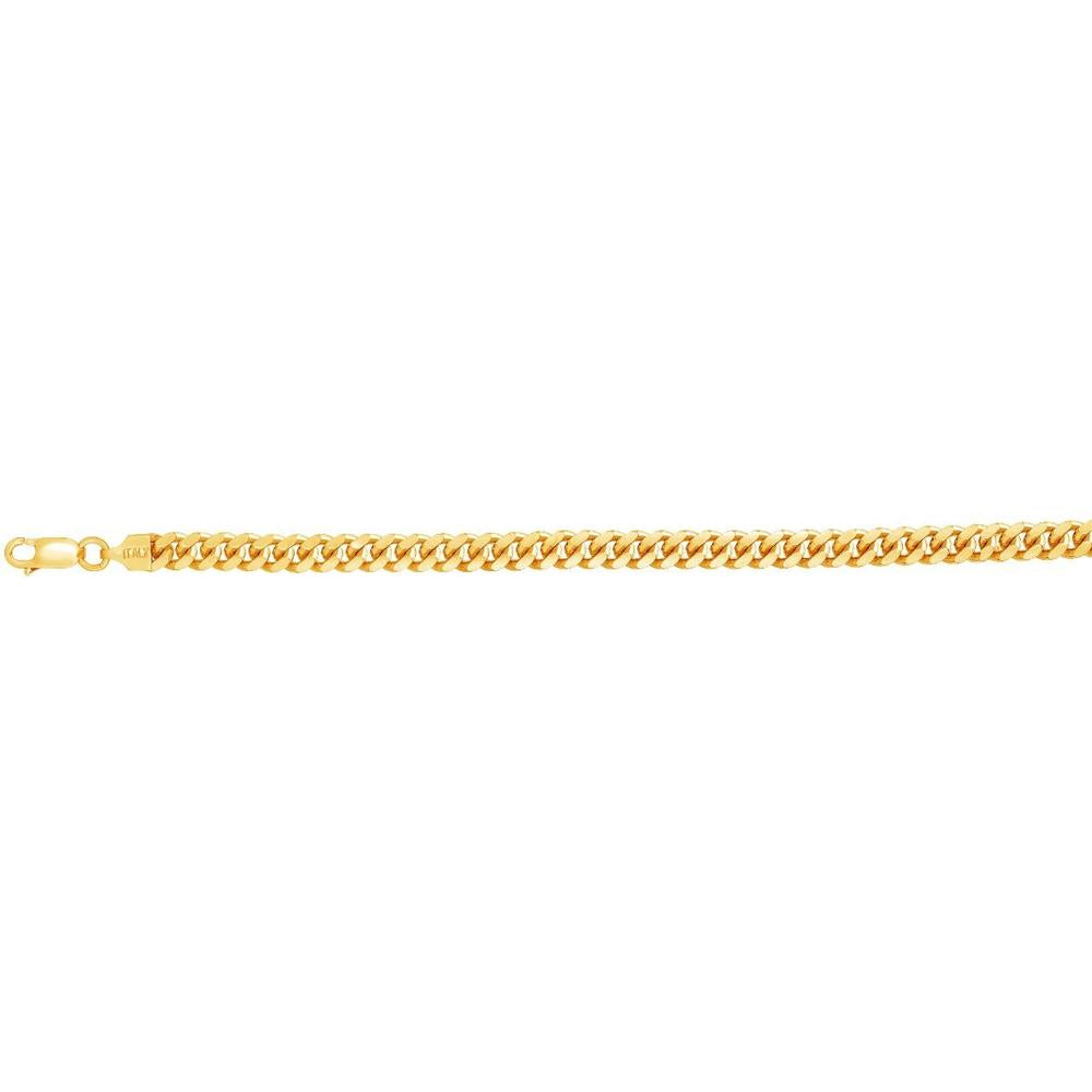 14K Yellow Gold Plated Sterling Silver 22" Miami Cuban Chain - 5.6mm Width by Orozza Fine Jewelry