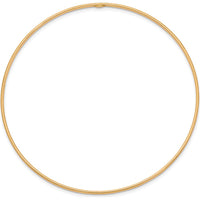 14K Yellow Gold Polished 1.5mm Slip-On Round Bangle Bracelet - 8 Inch Length by Oro Pregiato