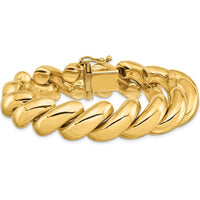 14K Yellow Gold Polished 14mm 7" San Marco Bracelet by 0