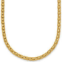 14K Yellow Gold Polished 3.5mm Fancy Link 18" Necklace by 0