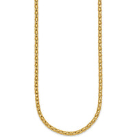 14K Yellow Gold Polished 3.5mm Fancy Link 18" Necklace by 0