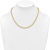 14K Yellow Gold Polished 3.5mm Fancy Link 18" Necklace by 0