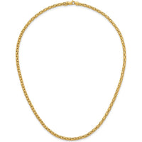 14K Yellow Gold Polished 3.5mm Fancy Link 18" Necklace by 0