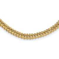 14K Yellow Gold Polished 3.7mm Fancy Link 18" Necklace by 0