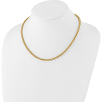 14K Yellow Gold Polished 3.7mm Fancy Link 18" Necklace by 0