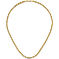 14K Yellow Gold Polished 3.7mm Fancy Link 18" Necklace by 0