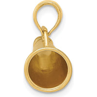 14K Yellow Gold Polished 3D Megaphone Pendant - 15mm Length by Oro Pregiato
