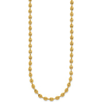 14K Yellow Gold Polished 4.5mm Fancy Link 18" Necklace by 0