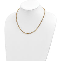 14K Yellow Gold Polished 4.5mm Fancy Link 18" Necklace by 0