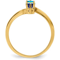 14K Yellow Gold Polished 4-Stone Family Ring Mounting by Monteluci Fine Jewelry