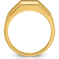 14K Yellow Gold Polished 5-Stone Diamond Ring with Round Faceted Diamonds - 1/2 Carats Total Diamond Weight by IBGoodman