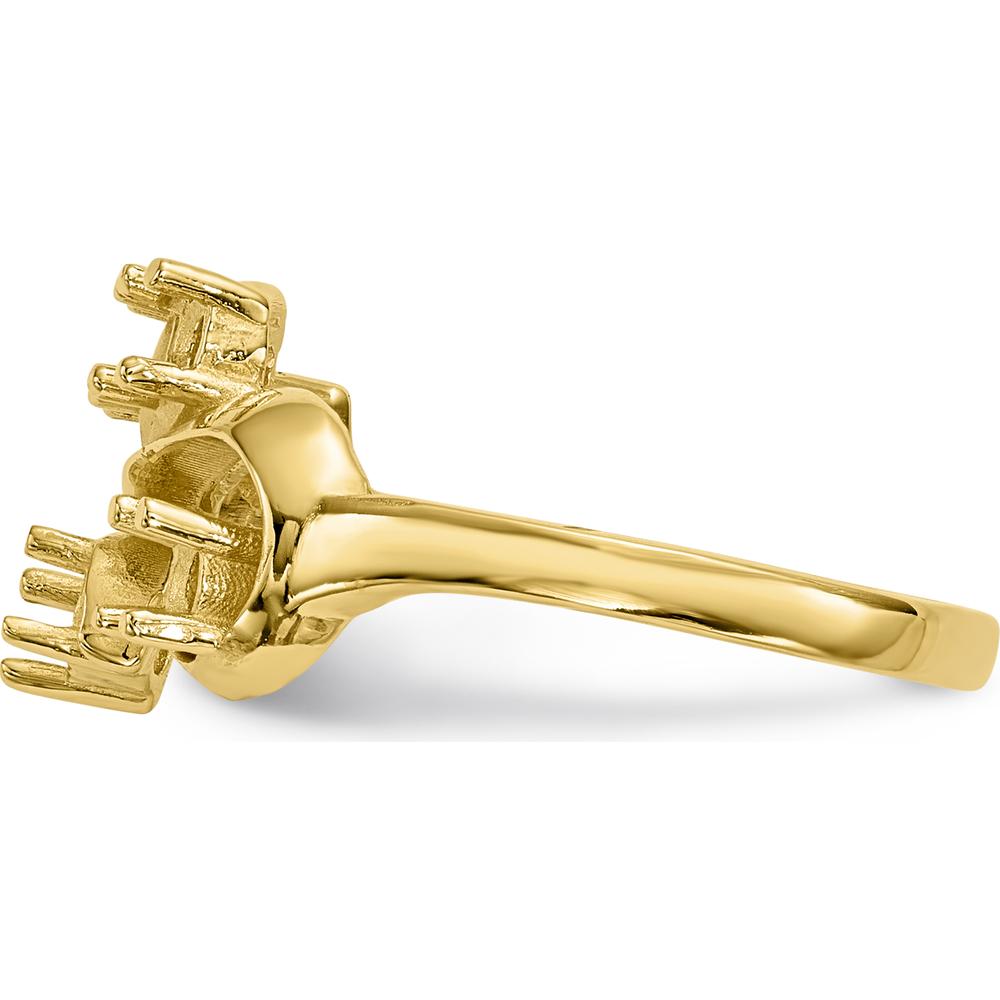 14K Yellow Gold Polished 5-Stone Mother's Ring Mounting by Monteluci Fine Jewelry