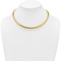 14K Yellow Gold Polished 6.1mm Woven Mesh 17" Necklace by 0