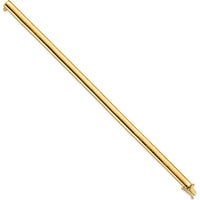 14K Yellow Gold Polished 6mm Domed Omega Bracelet - 7" Length by Oro Pregiato