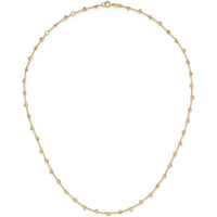 14K Yellow Gold Polished and Diamond-Cut Beaded 16" Necklace with 2" Extender by 0
