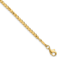 14K Yellow Gold Polished and Diamond-Cut Beaded Bracelet - 7.25" Length by Oro Pregiato