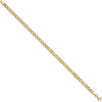 14K Yellow Gold Polished and Diamond-Cut Fancy Link 7.75" Bracelet by Oro Pregiato