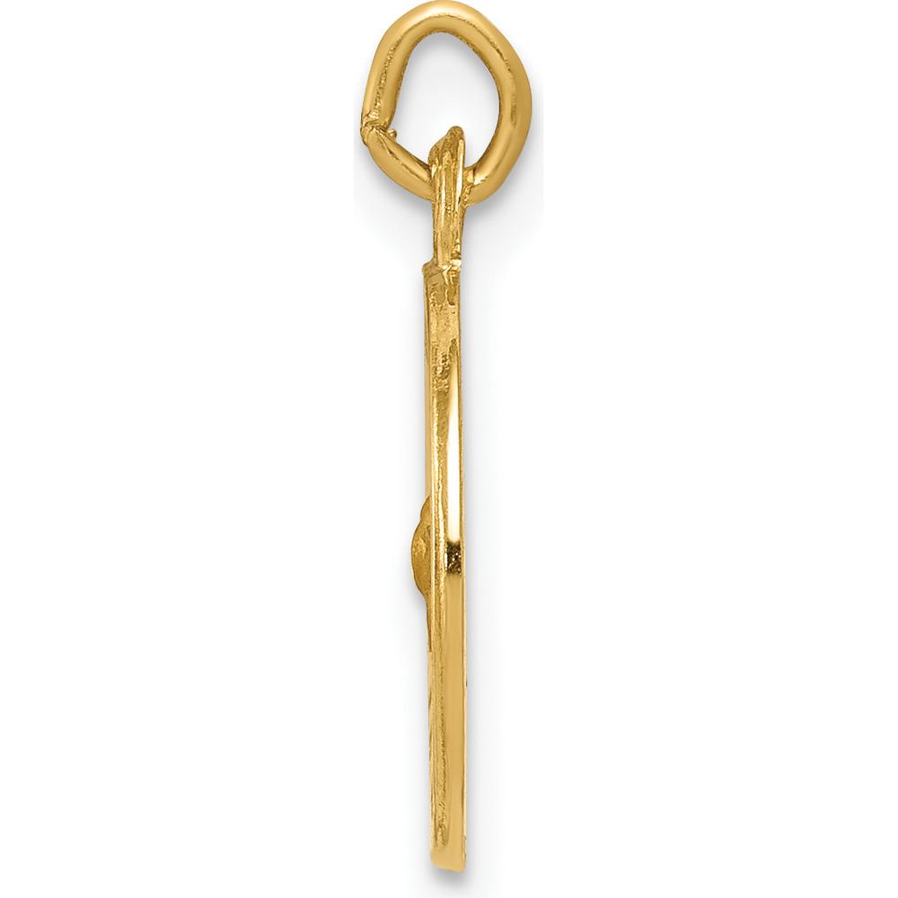 14K Yellow Gold Polished and Satin Holy Spirit Medal Charm - 18mm Length by Oro Pregiato