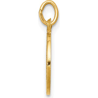 14K Yellow Gold Polished and Satin Holy Trinity Medal Charm by Oro Pregiato