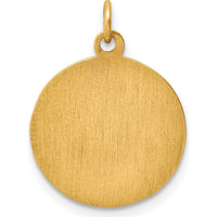 14K Yellow Gold Polished and Satin Infant of Prague Medal Charm - 19mm Length by Oro Pregiato
