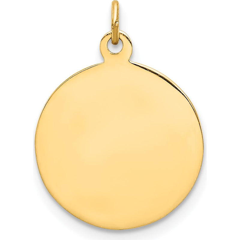 14K Yellow Gold Polished and Satin Our Lady of Mt. Carmel Medal Charm ...