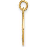 14K Yellow Gold Polished and Satin Saint Andrew Medal Charm - 17.5mm by Oro Pregiato