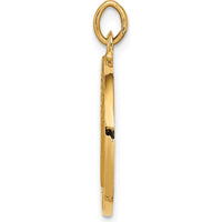 14K Yellow Gold Polished and Satin St. Benedict Medal Reversible Pendant - Faith-Inspired Charm by Oro Pregiato