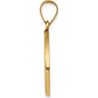 14K Yellow Gold Polished and Satin St. John the Baptist Medal Pendant - Hollow Design by Oro Pregiato