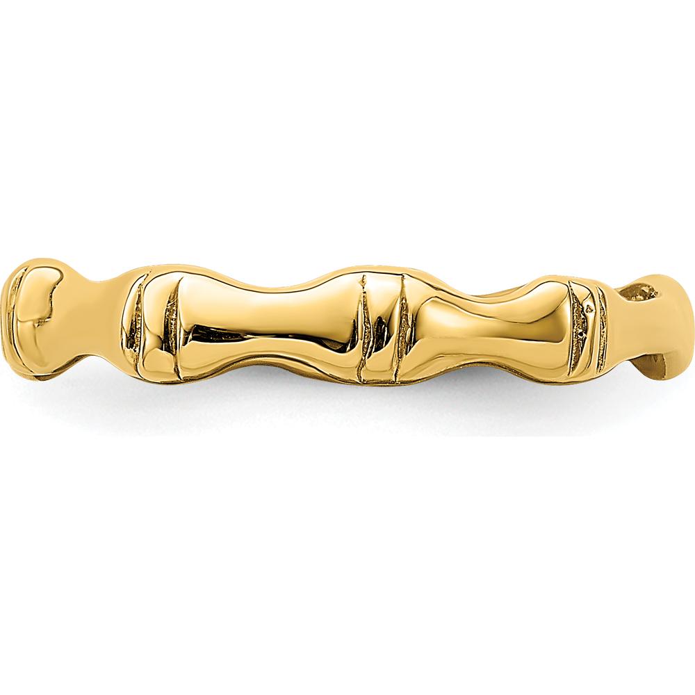 14K Yellow Gold Polished Bamboo Fashion Band Ring by 0
