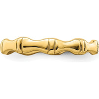 14K Yellow Gold Polished Bamboo Fashion Band Ring by 0