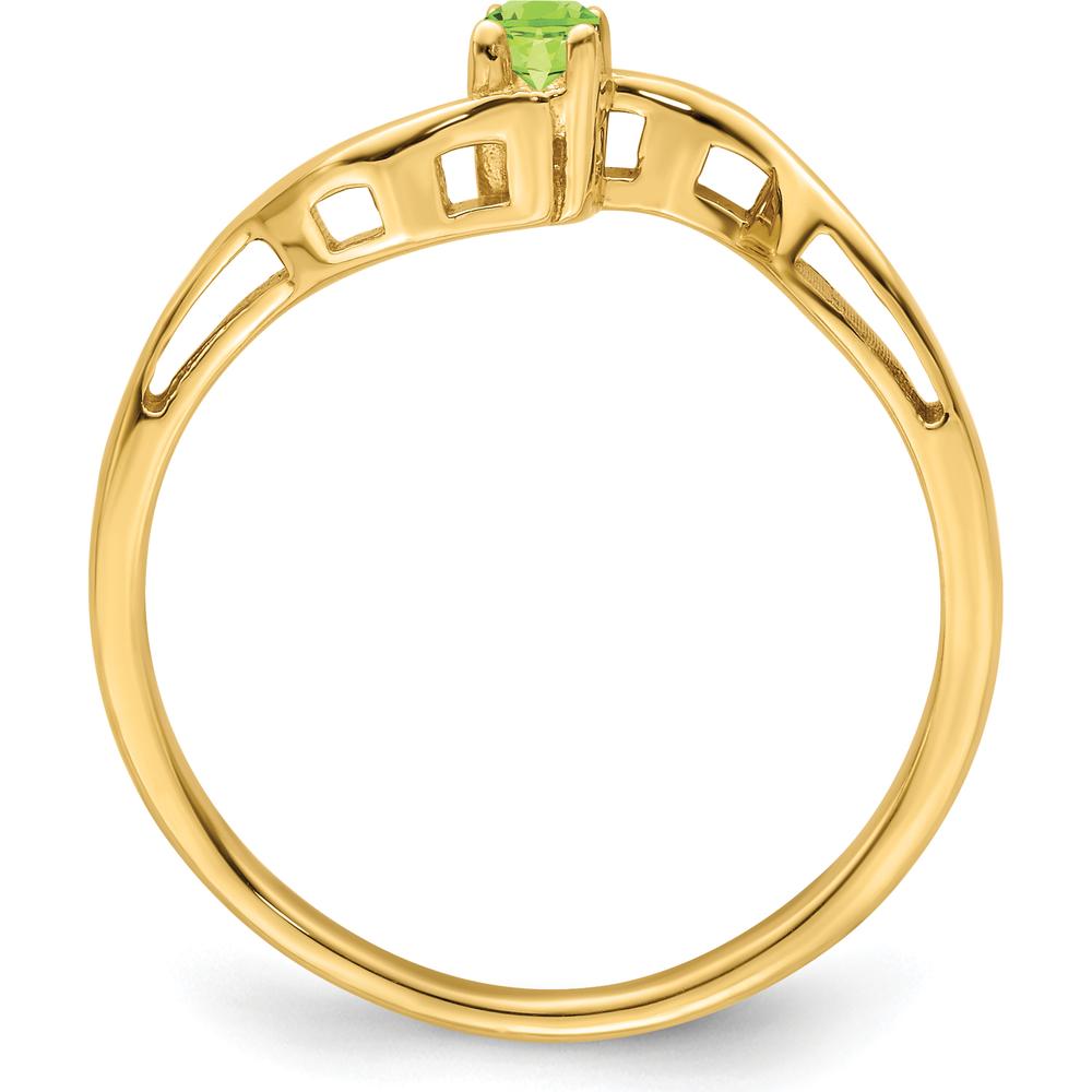 14K Yellow Gold Polished Band Ring Mounting for Family & Mother's Jewelry - Customizable for Personal Stones by Monteluci Fine Jewelry
