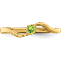 14K Yellow Gold Polished Band Ring Mounting for Family & Mother's Jewelry - Customizable for Personal Stones by Monteluci Fine Jewelry