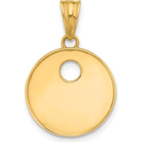 14K Yellow Gold Polished Blue Enamel Sun and Stars Pendant - Celestial Charm by Oro Pregiato