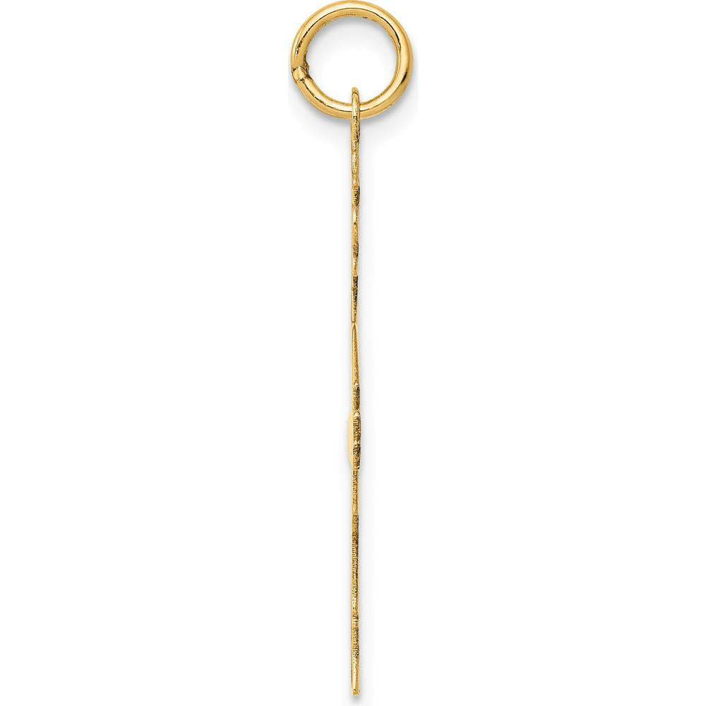14K Yellow Gold Polished Boy Charm Pendant - 32mm by Oro Pregiato