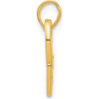 14K Yellow Gold Polished Butterfly Pendant - 16.9mm Length, 18.1mm Width by Oro Pregiato