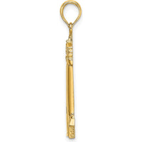 14K Yellow Gold Polished Cape May Lighthouse Pendant Charm by Oro Pregiato