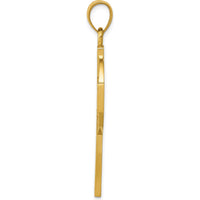 14K Yellow Gold Polished Celtic Cross Pendant - 45.82mm in Length by Oro Pregiato