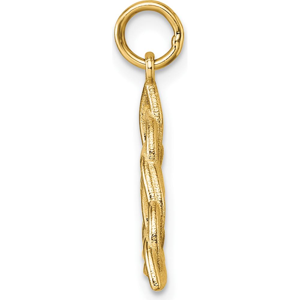 14K Yellow Gold Polished Celtic Knot Pendant - Timeless Interwoven Design by Oro Pregiato