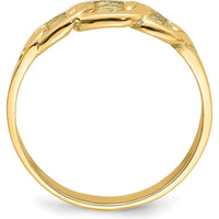 14K Yellow Gold Polished Chain Link Fashion Ring by 0