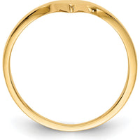 14K Yellow Gold Polished Chevron Fashion Ring by Oro Pregiato