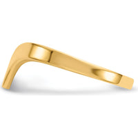14K Yellow Gold Polished Chevron Fashion Ring by Oro Pregiato