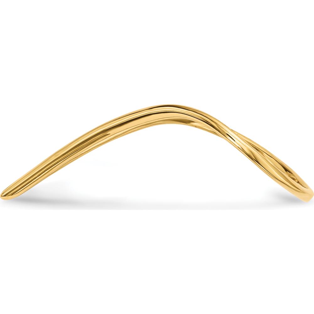 14K Yellow Gold Polished Chevron Shaped Fashion Ring by 0