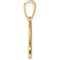 14K Yellow Gold Polished CLASS OF 2025 Charm Pendant - 16.35mm x 17.2mm by Oro Pregiato