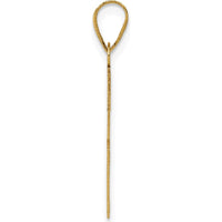 14K Yellow Gold Polished Cross Charm Pendant by Oro Pregiato